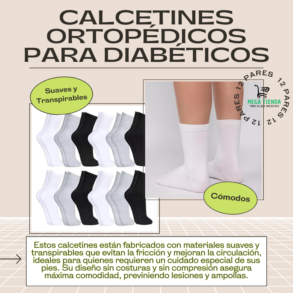 Calcetines Salud y Confort – 12 Pares